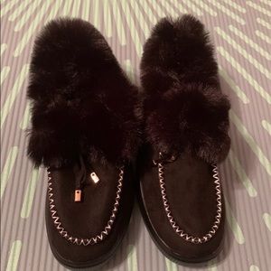 Soled Fur Slippers